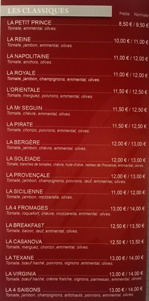 Pizza Folie's - Menu Image 1